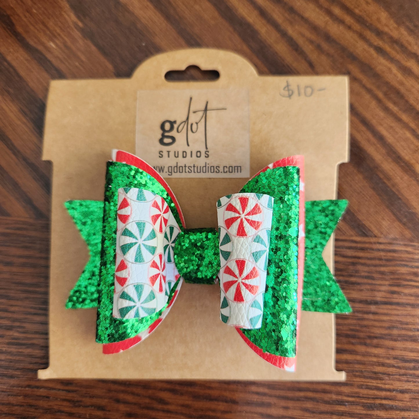 Christmas Hair Bow Christmas Large