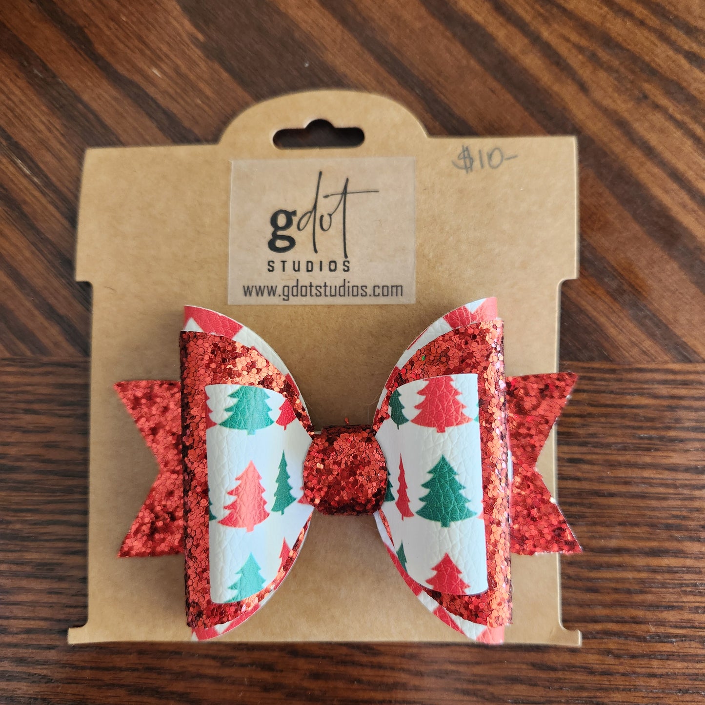 Christmas Hair Bow Christmas Large