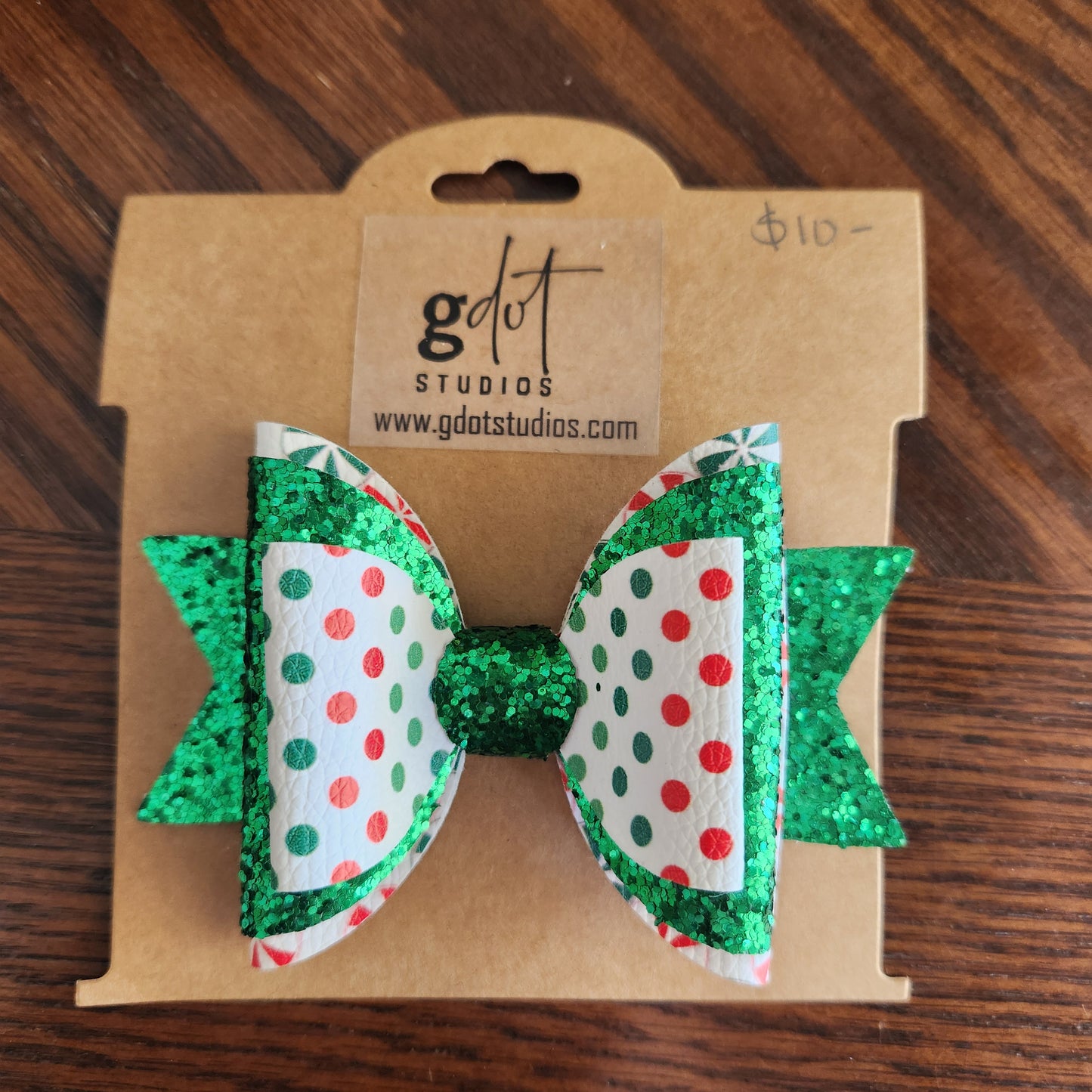 Christmas Hair Bow Christmas Large