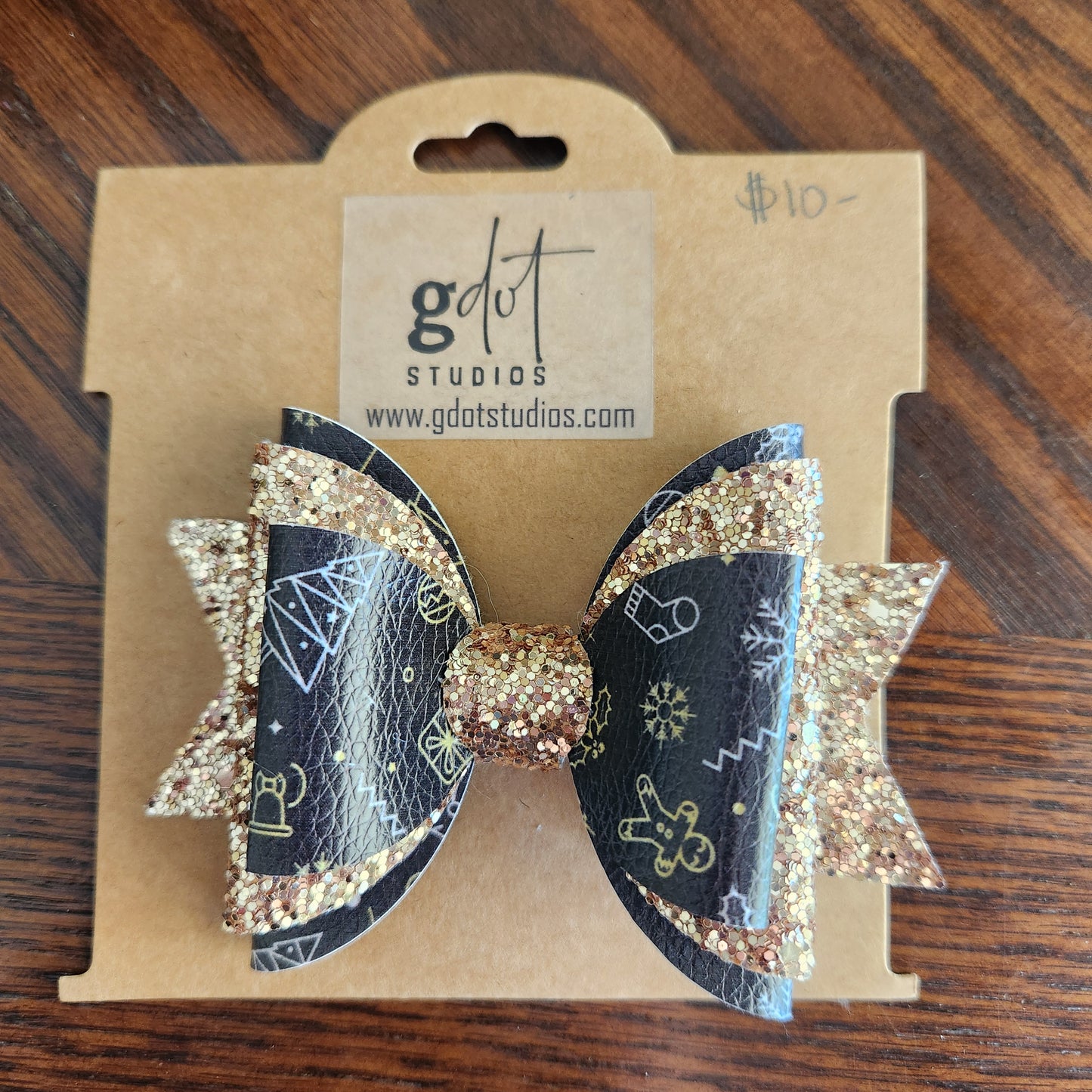 Christmas Hair Bow Christmas Large