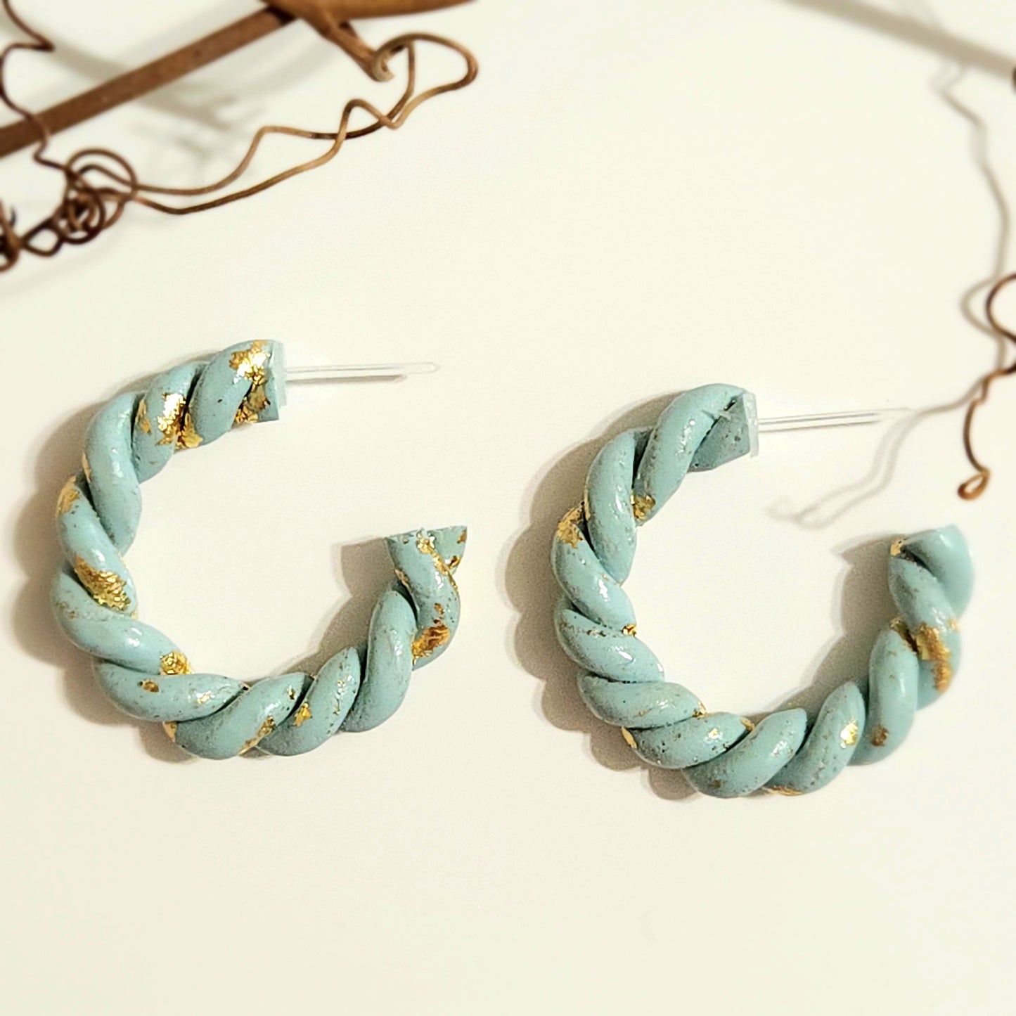 Tiffany Blue Polymer Clay Earring Collection