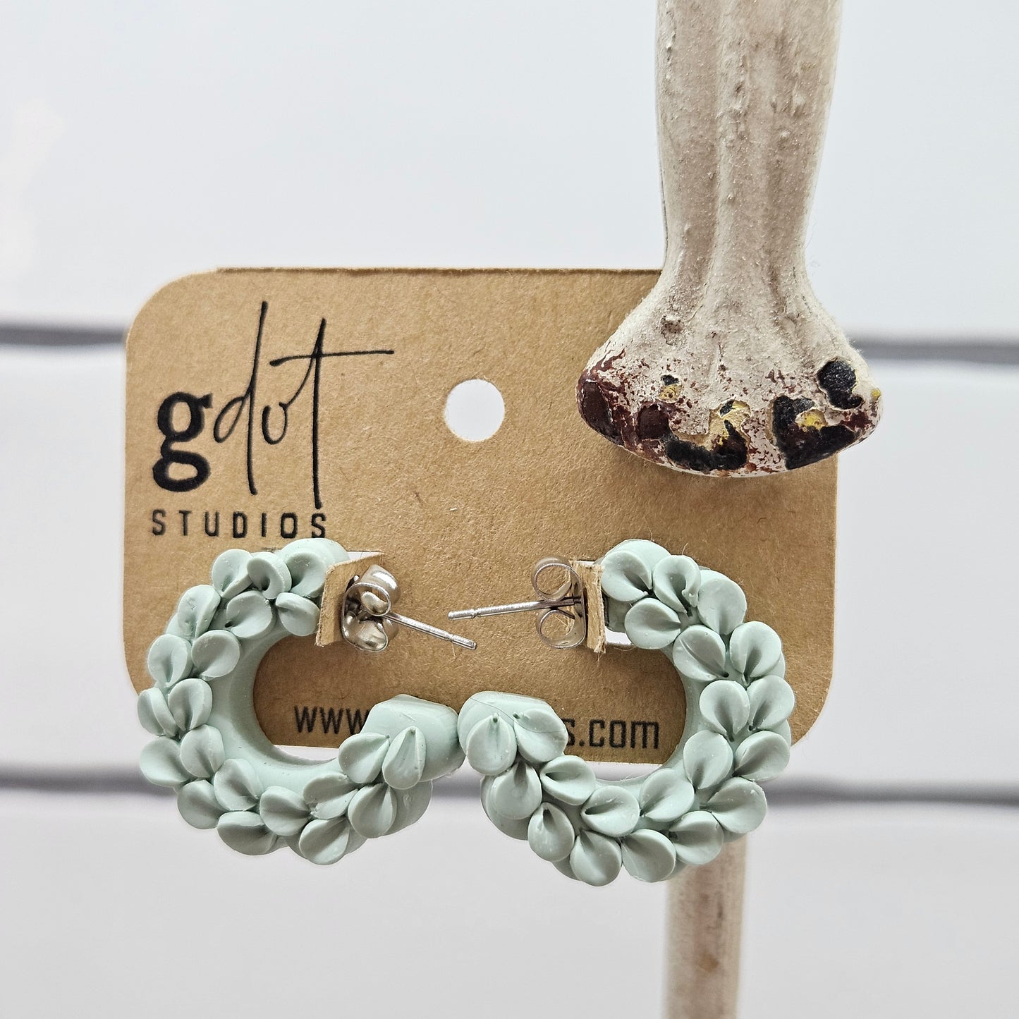 Spring Elegant Hoop Earrings; Lightweight Floral Jewelry; Delicate Statement Earrings