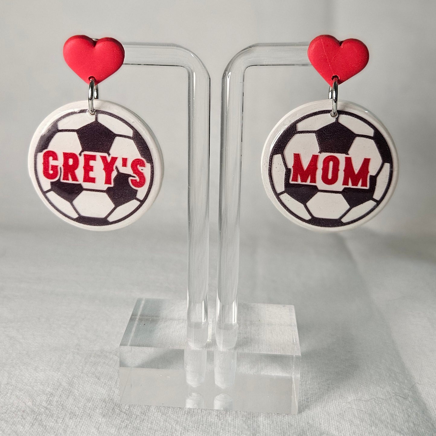 Sports Soccer Mom Earrings; Soccer Mom Jewelry; Sports Mom Accessories