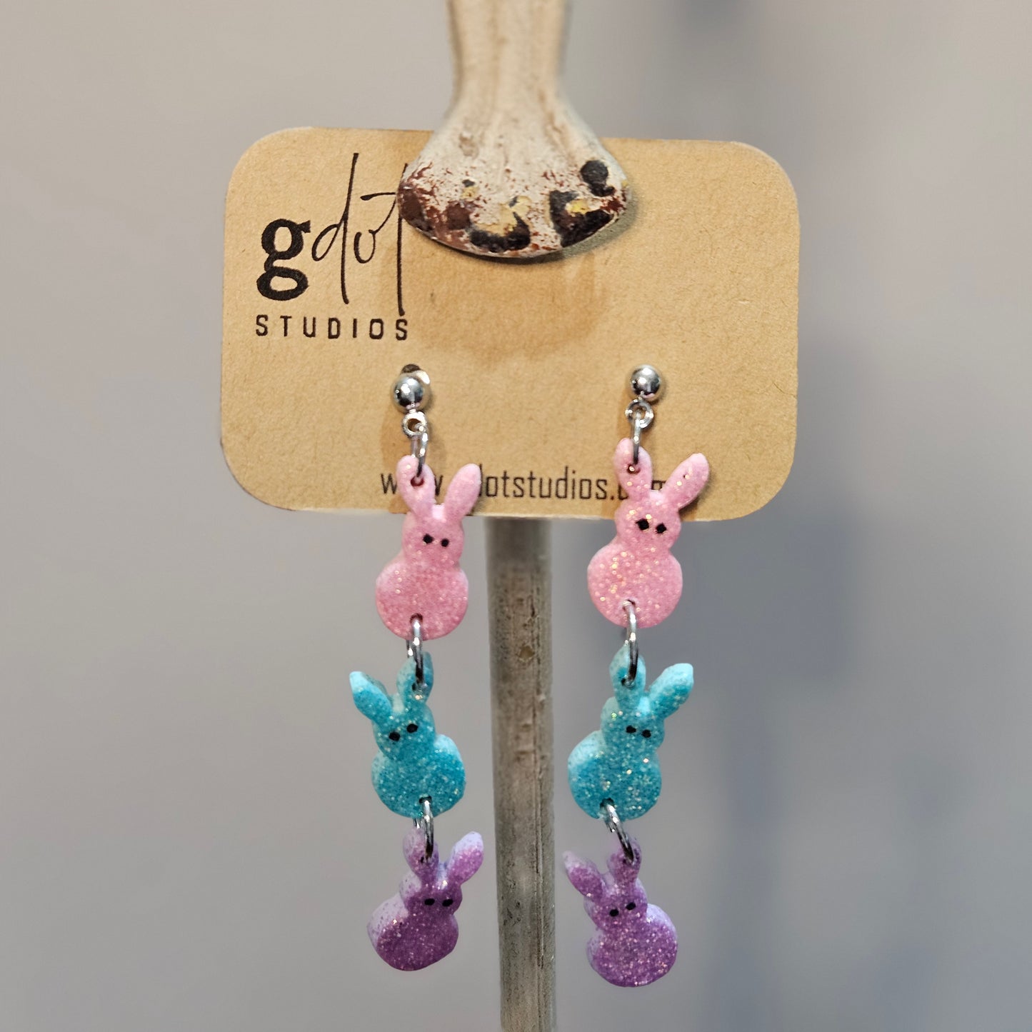 Spring Peep Trio Dangle Earrings