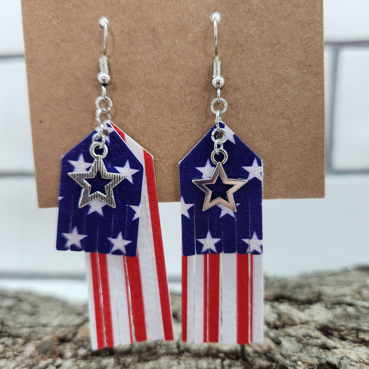 Patriotic Flag Earrings