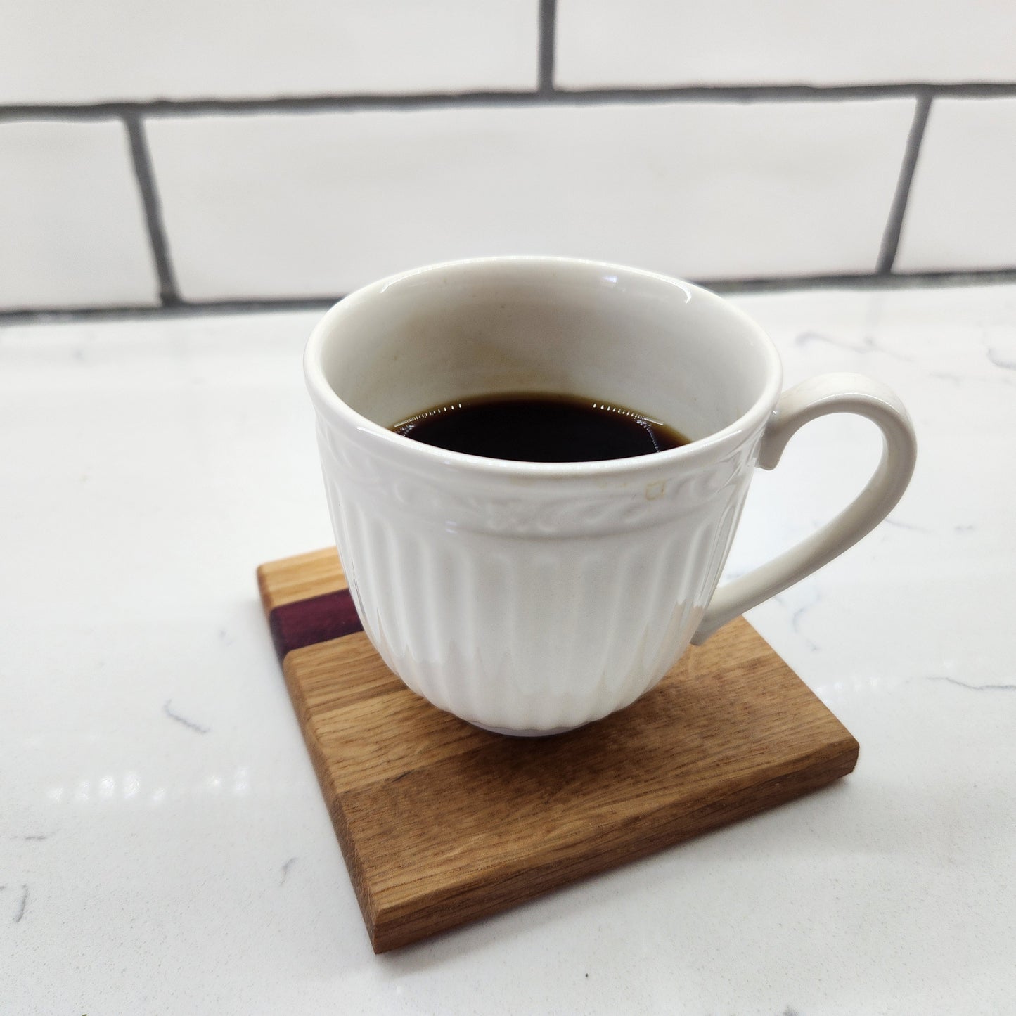 Wood Coasters 4 Piece Set