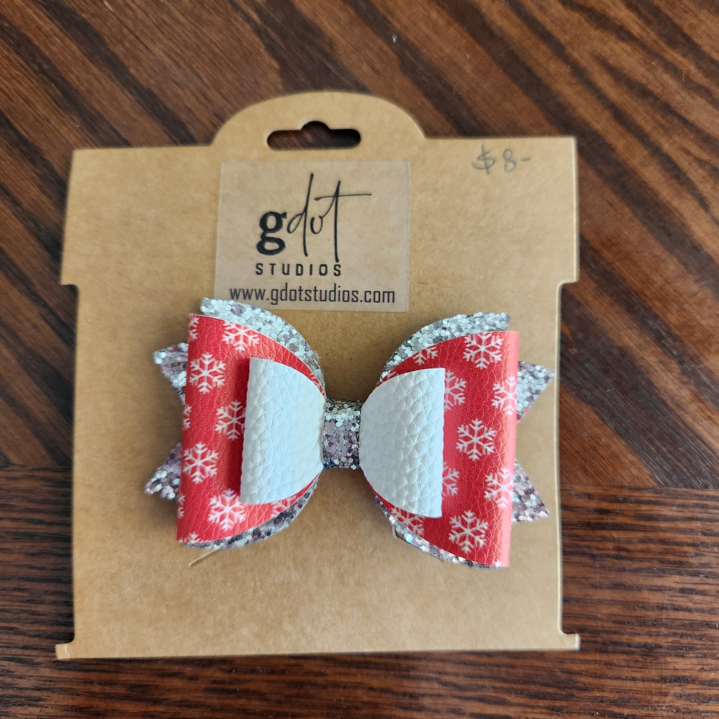 Christmas Hair Bow Medium