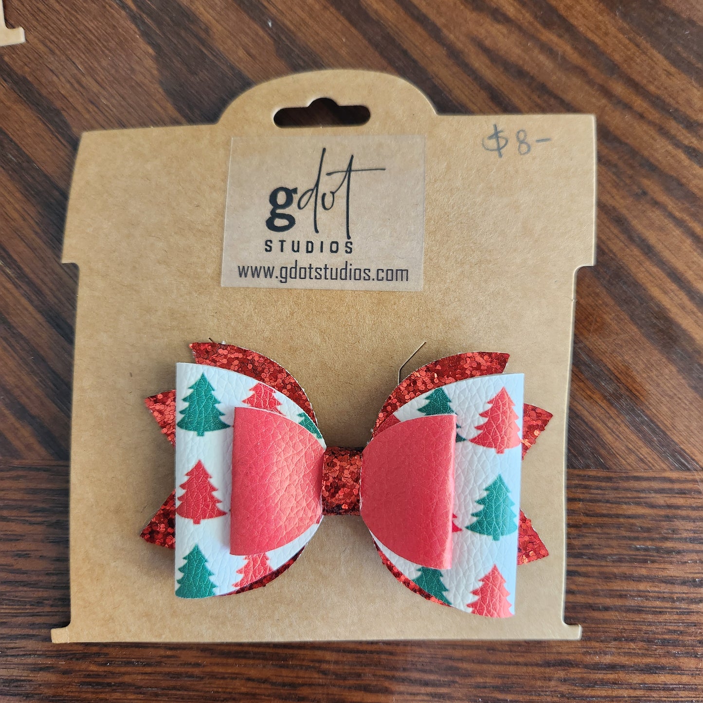 Christmas Hair Bow Medium