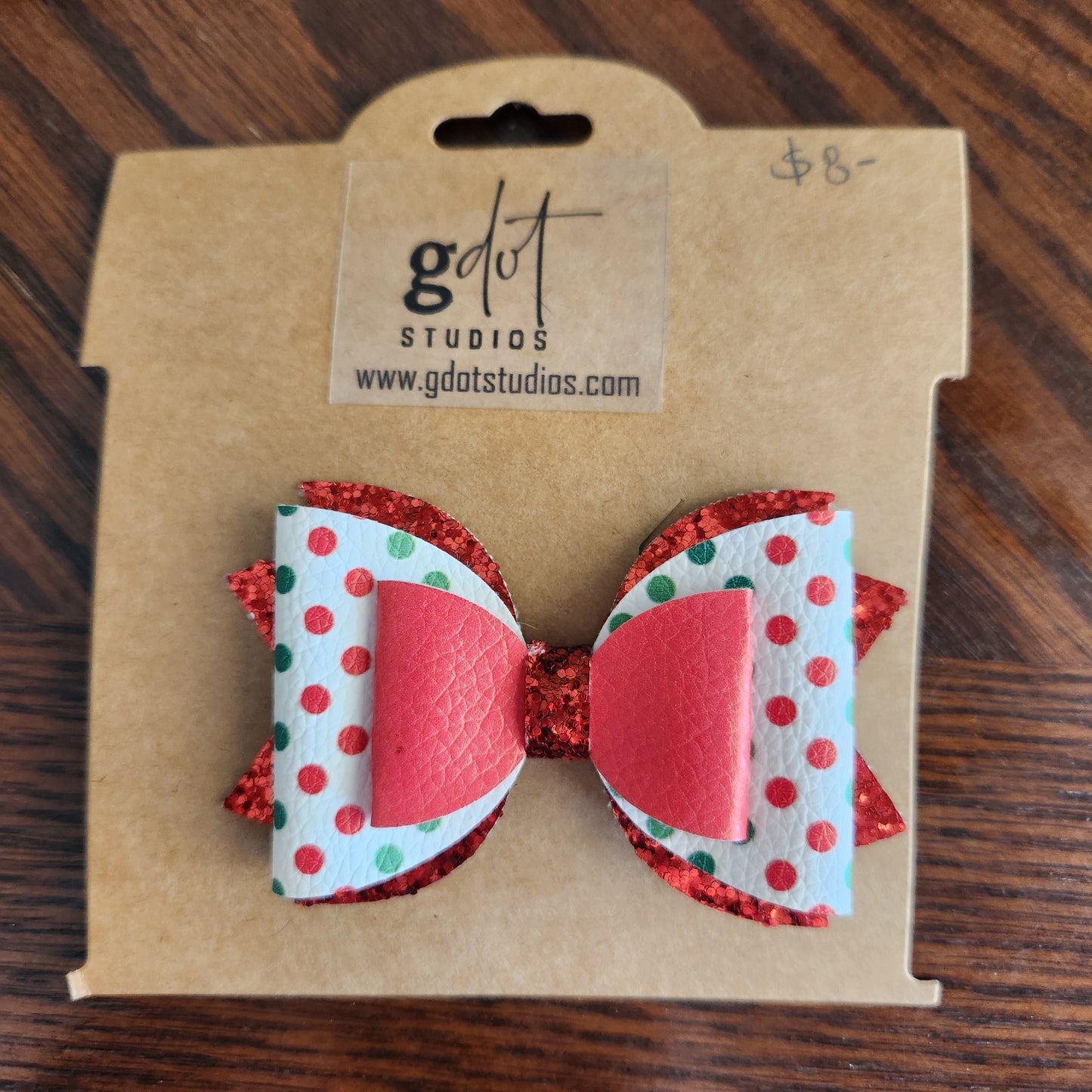 Christmas Hair Bow Medium