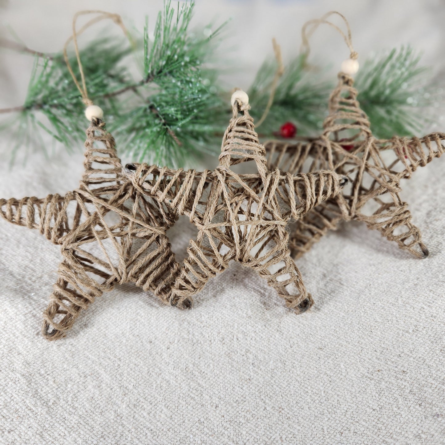 Ornament Set - Christmas Rustic Stars