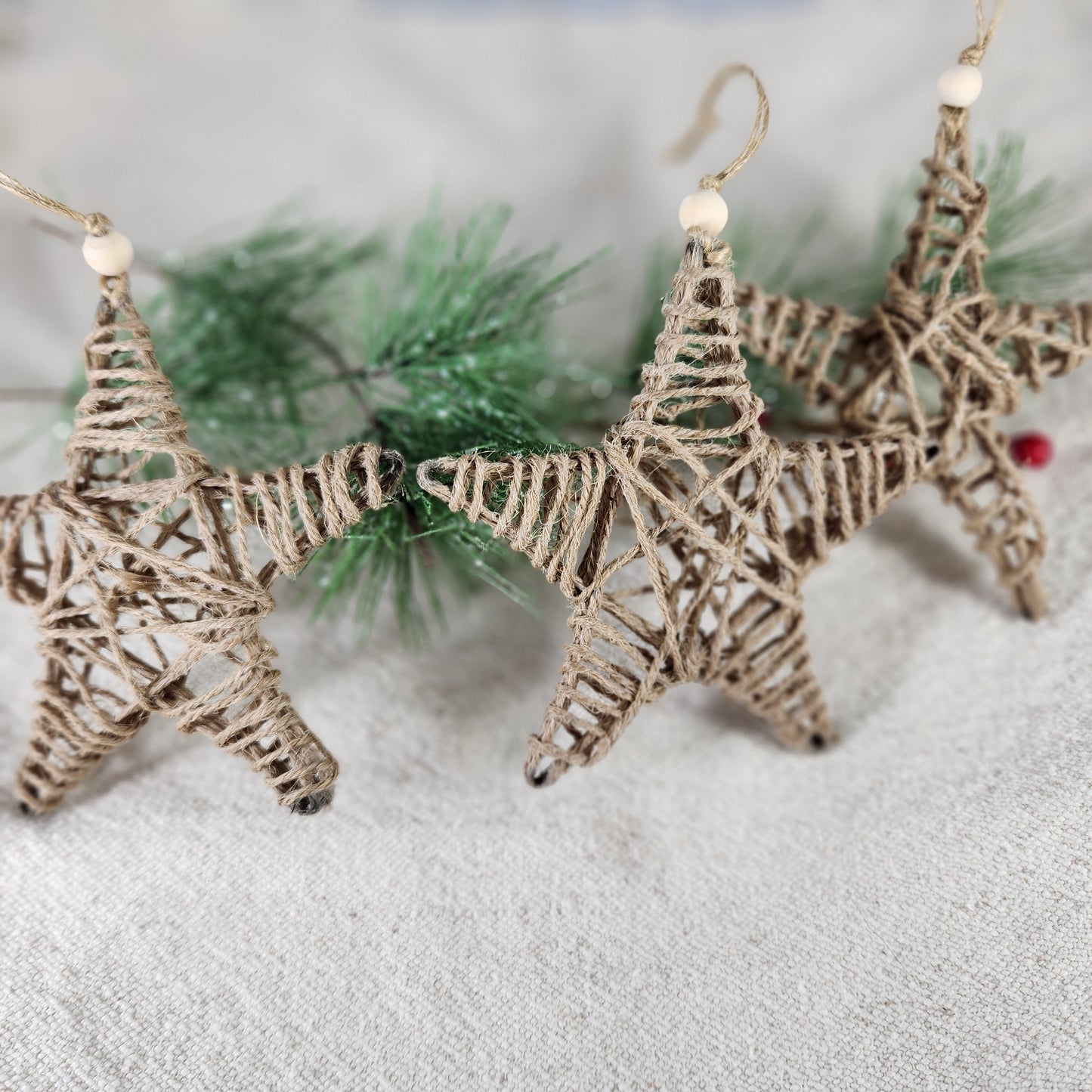 Ornament Set - Christmas Rustic Stars