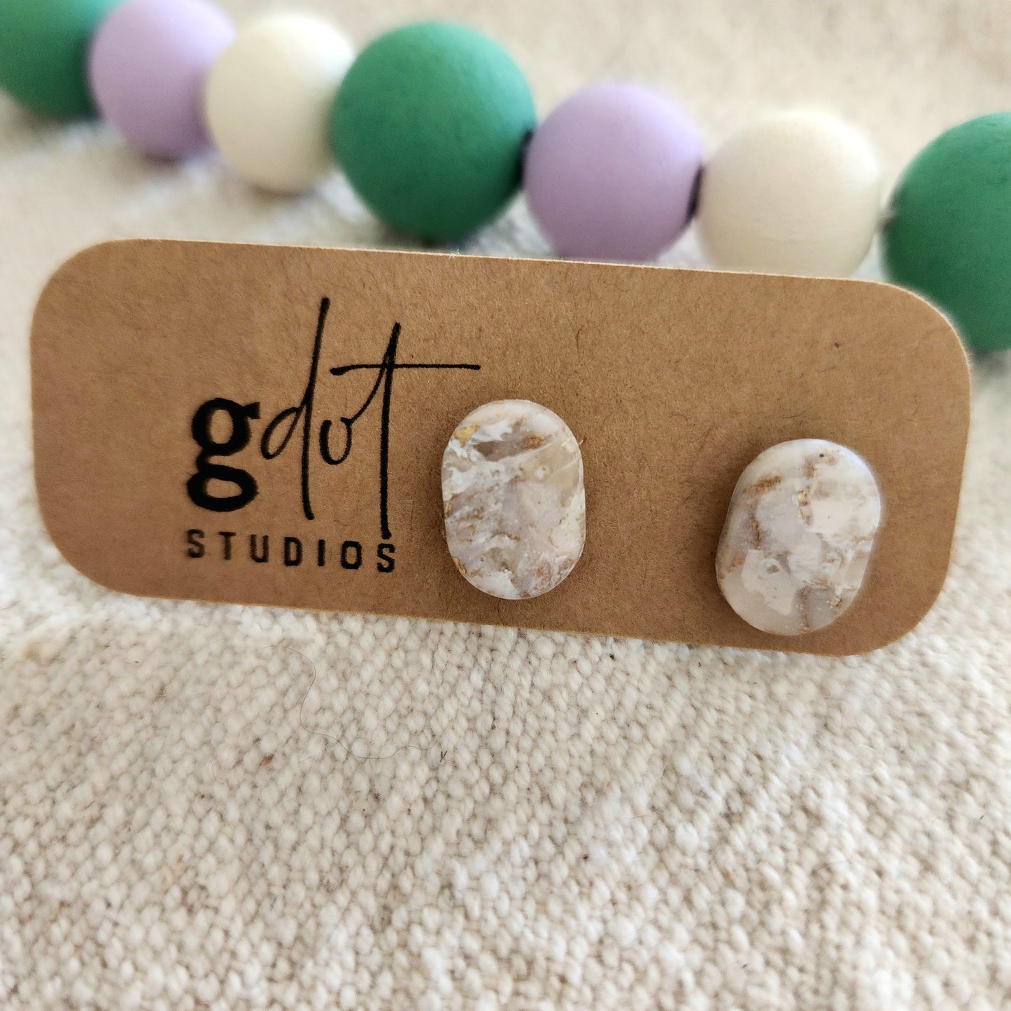 White & Gold Marble Earring Collection; Special Event Accessories; Elegant Jewelry; Sophisticated Earrings