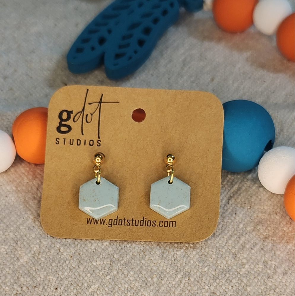 Tiffany Blue Polymer Clay Earring Collection