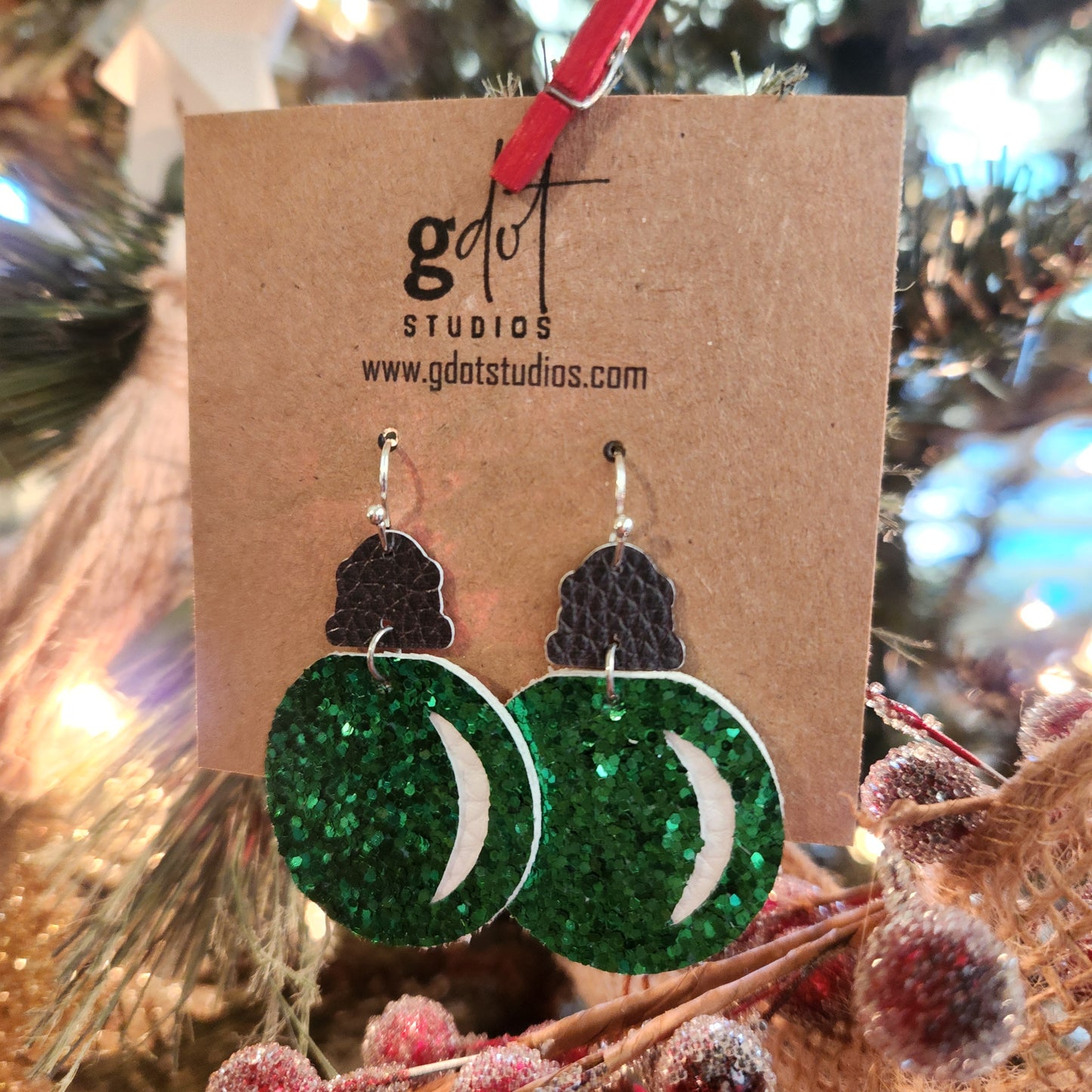 Christmas Light Bulb Earrings