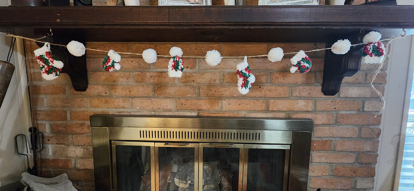 Crochet Christmas Garland