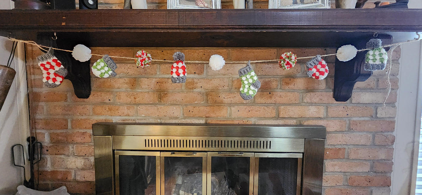 Crochet Christmas Garland