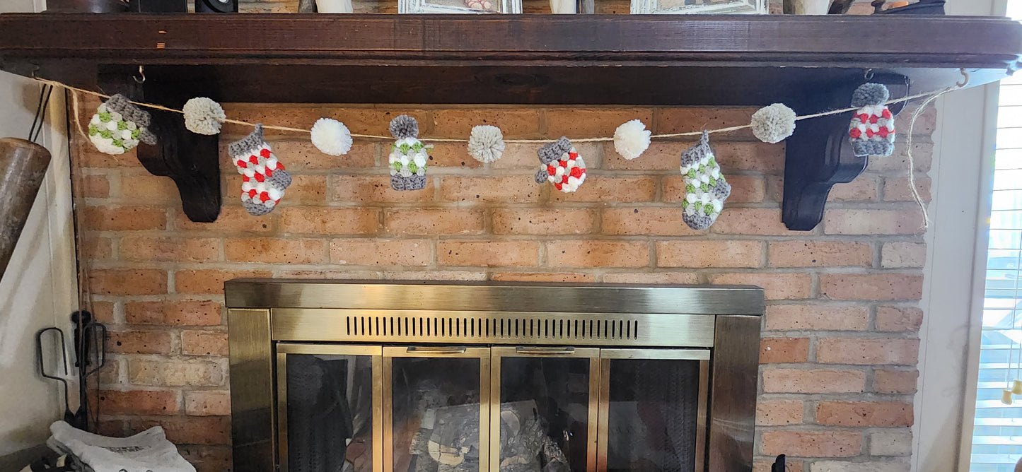 Crochet Christmas Garland