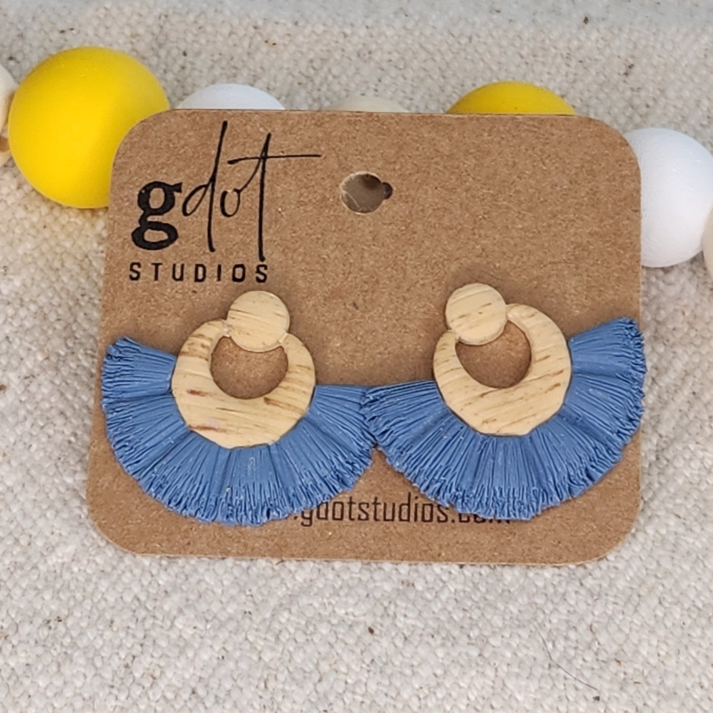 Polymer Clay Faux Macrame Earrings; Boho Style; Summer Accessories