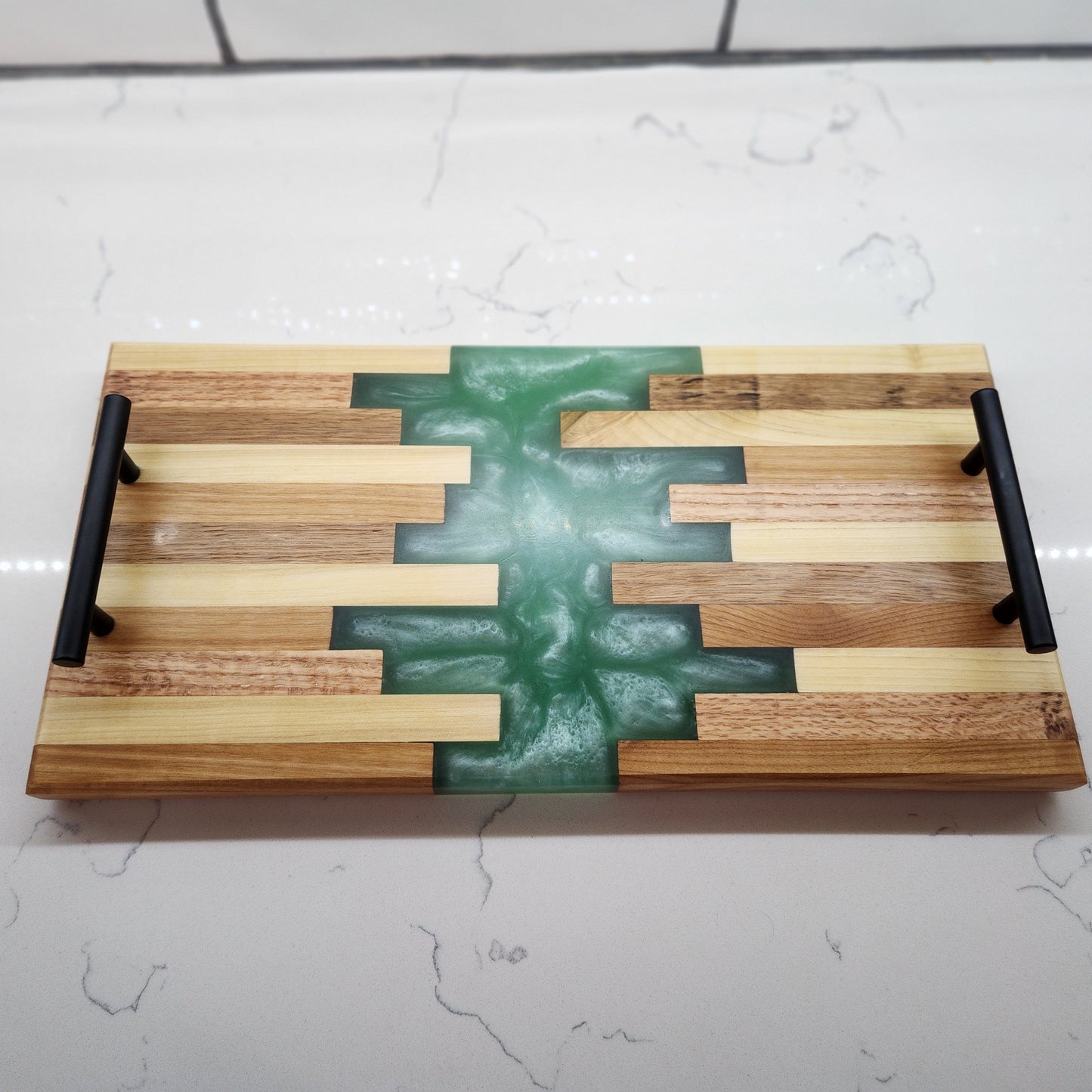 Wood and Epoxy Serving Tray