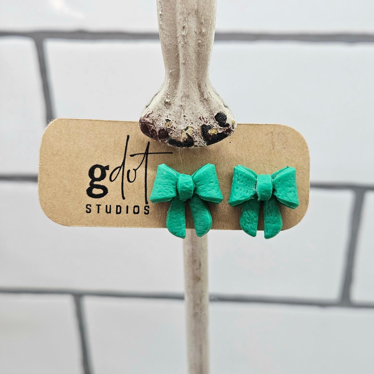 Spring Bow Studs; Lightweight Jewelry; Statement Earrings