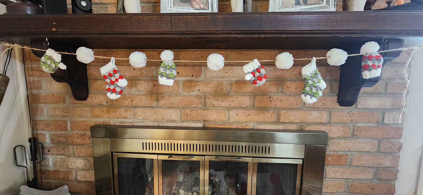 Crochet Christmas Garland