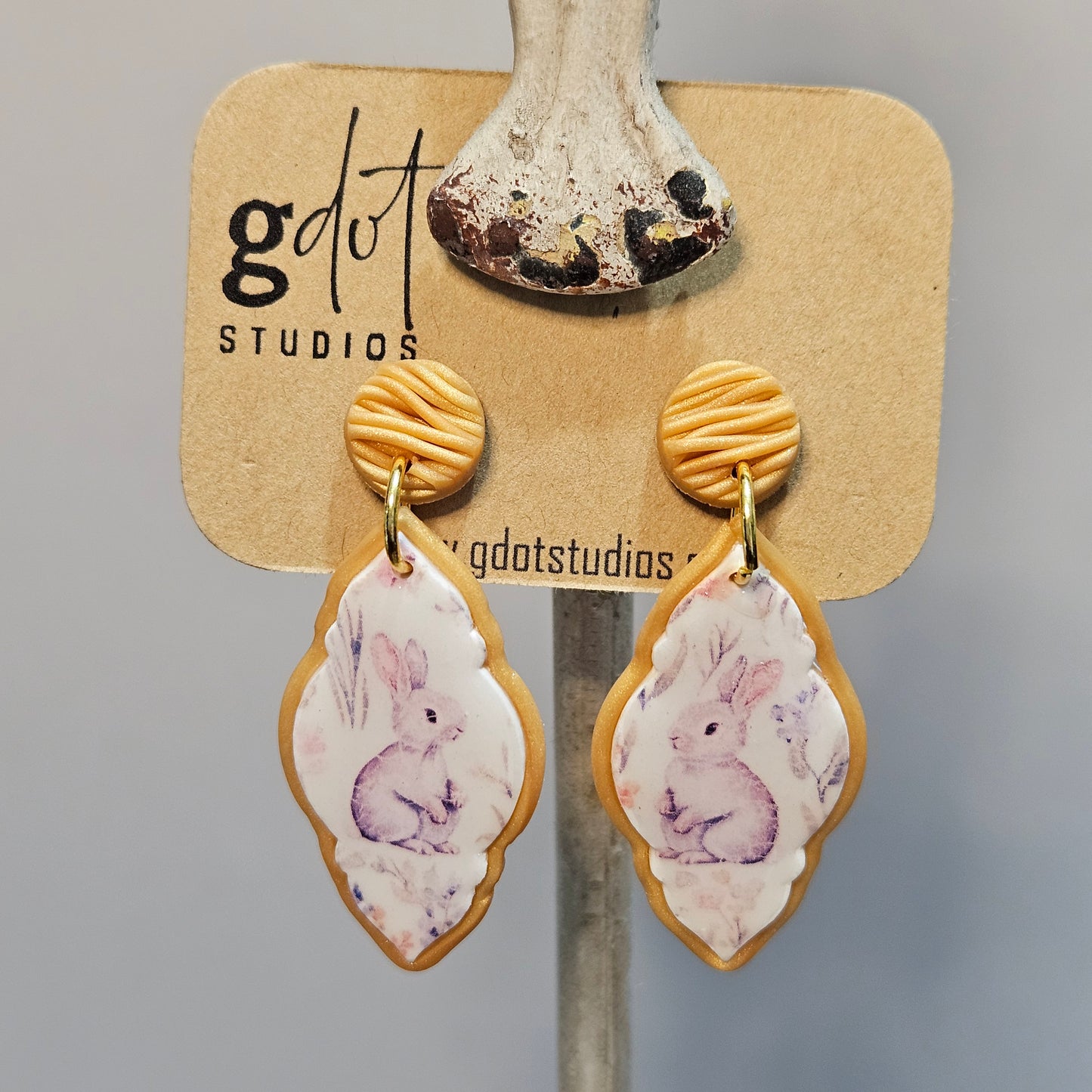 Spring Charm Dangle Earrings; Trendy Easter Accessories; Unique Spring Jewelry