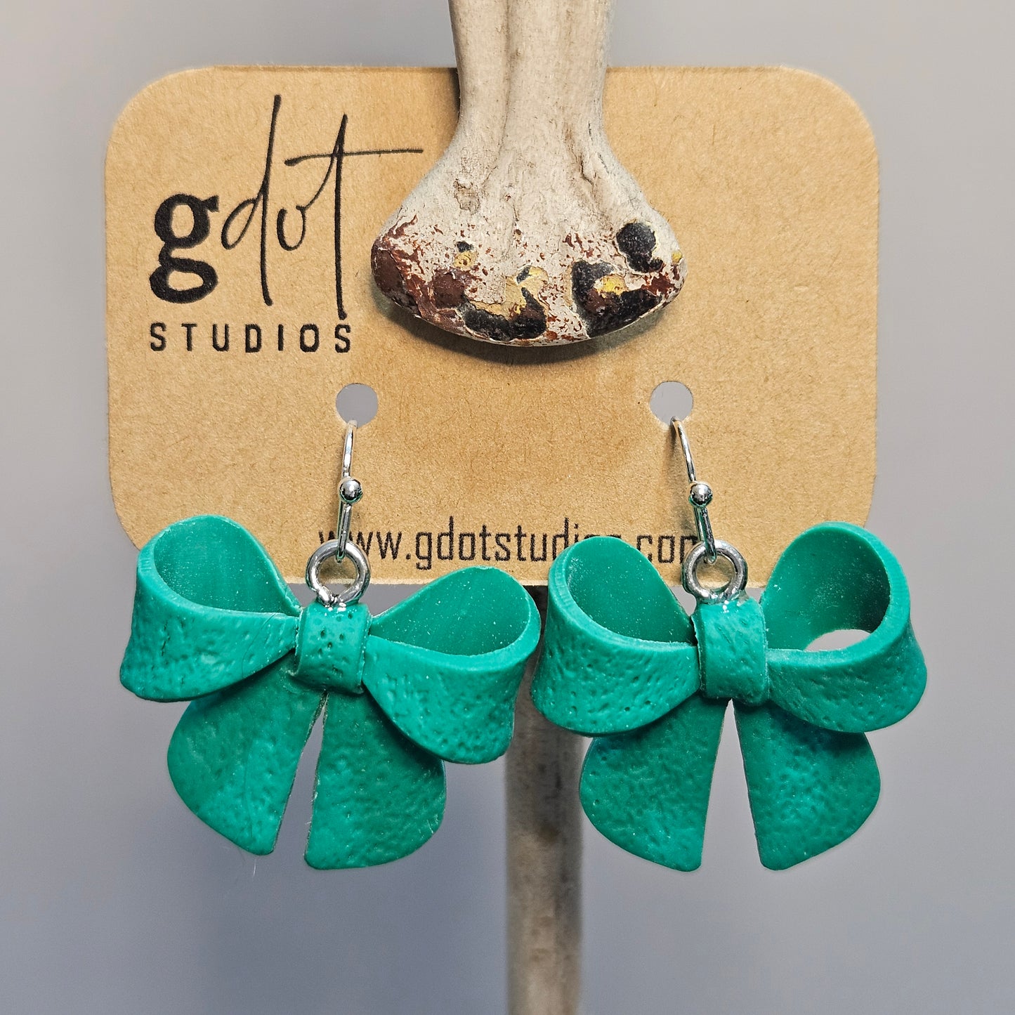 Spring Bow Dangle Earrings; Bow Earrings; Lightweight Jewelry