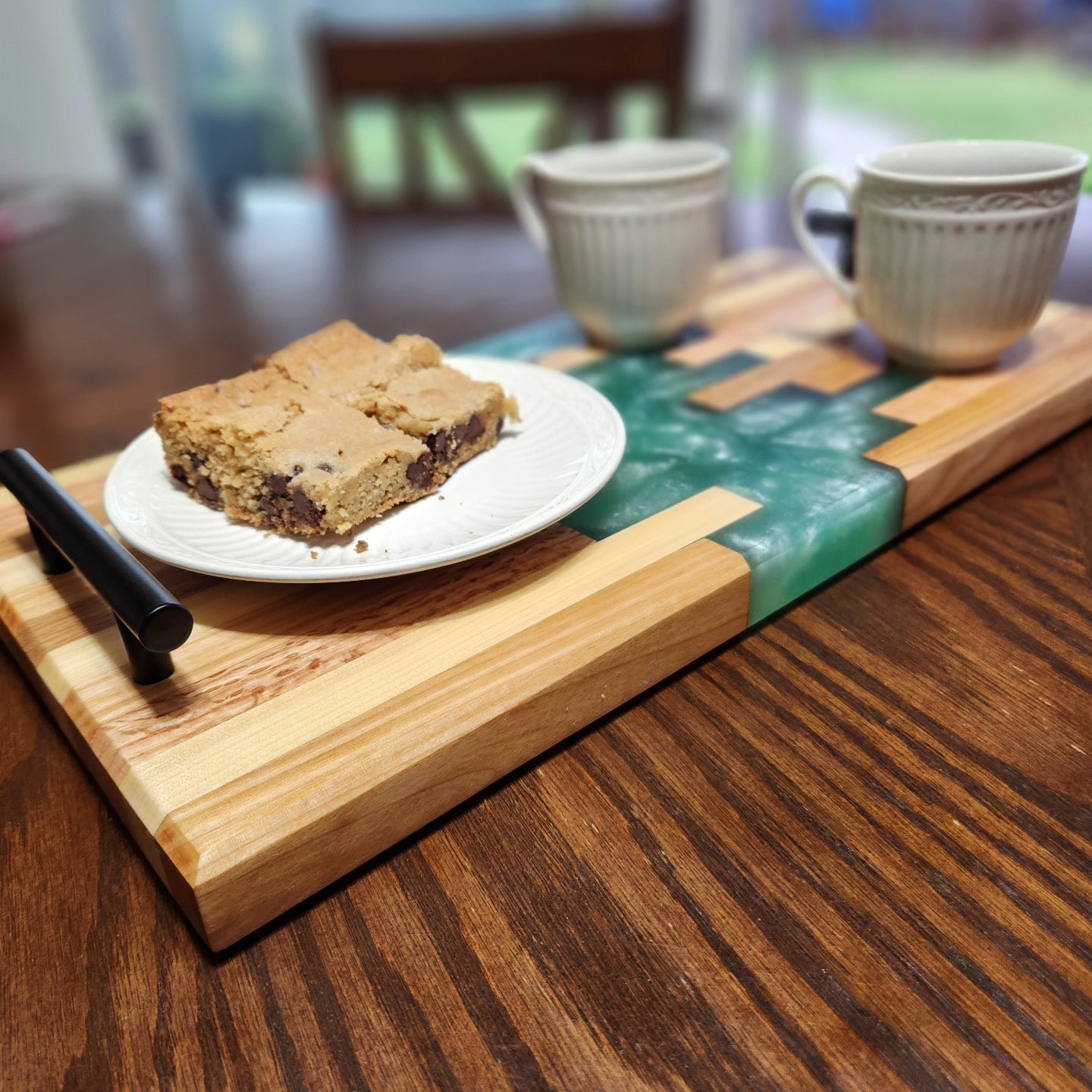 Wood and Epoxy Serving Tray