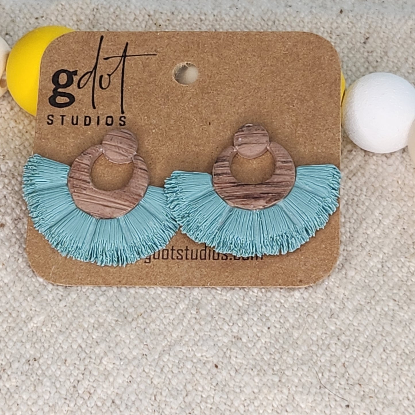 Polymer Clay Faux Macrame Earrings; Boho Style; Summer Accessories