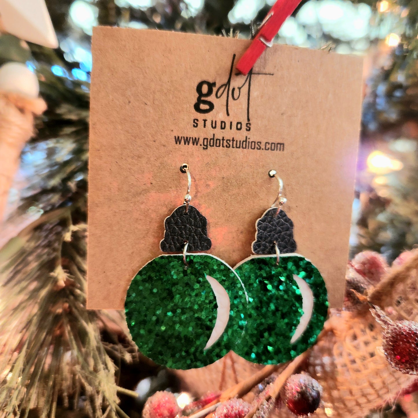 Christmas Light Bulb Earrings